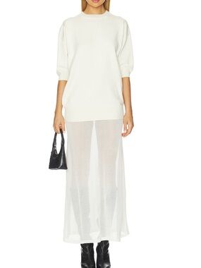 galleria maxi dress in butter Galleria Maxi Dress Seroya Butter